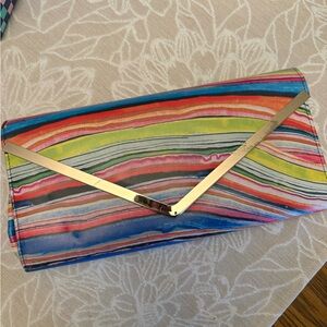 Colorful Striped Women's clutch